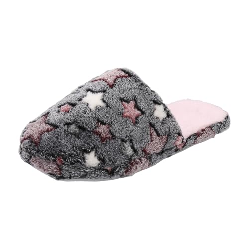 Slippers for Women Fuzzy Memory Foam Fluffy Winter Slippers Warm Plush Comfortable Indoor Stars Womens Slippers - bellbottoms