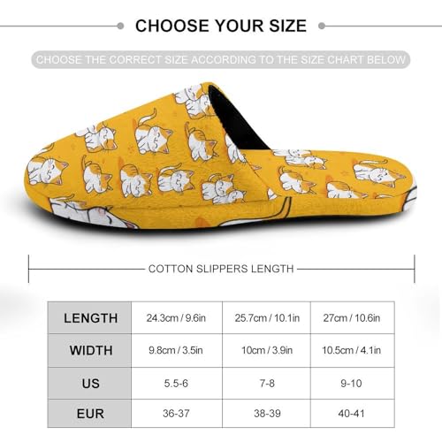 Cats Leave Paw Prints Women's Slippers Cute Warm House Shoes Home Slippers Spa Slippers Cotton Slippers - bellbottoms