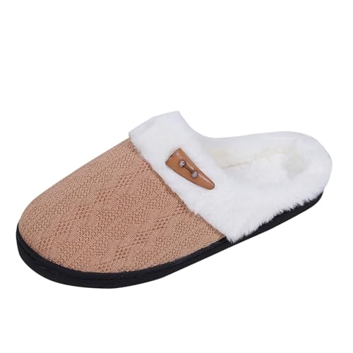 Slippers for Women Fuzzy Memory Foam Fluffy Winter Slippers Plush Warm Comfortable Indoor Cute Womens Slippers - bellbottoms