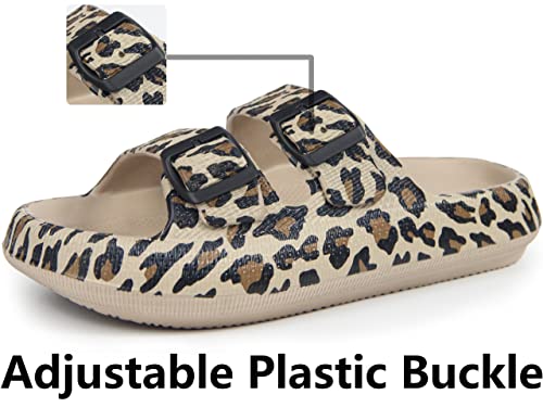 Weweya Sandals for Women and Men - Pillow Slippers - Double Buckle Adjustable Slides - EVA Flat Sandals - bellbottoms