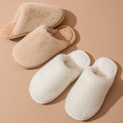 Slippers for Women Fuzzy Memory Foam Fluffy Winter Slippers Comfortable Warm Plush Indoor Casual Womens Slippers - bellbottoms