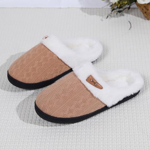 Slippers for Women Fuzzy Memory Foam Fluffy Winter Slippers Plush Warm Comfortable Indoor Cute Womens Slippers - bellbottoms