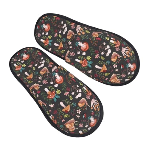 Mushroom snail Slippers for Women, Womens Slippers Winter House Shoes, Anti-Skid Slippers - bellbottoms
