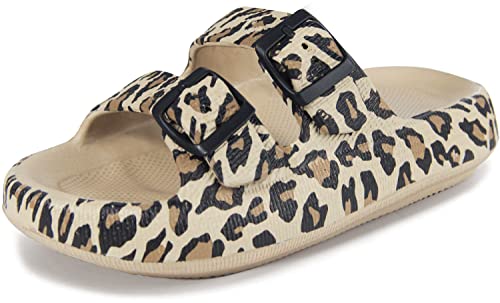 Weweya Sandals for Women and Men - Pillow Slippers - Double Buckle Adjustable Slides - EVA Flat Sandals - bellbottoms