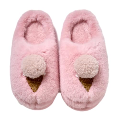 Women's Slippers Fuzzy Faux Fur Slippers Soft Plush Lightweight Warm Winter Home Slippers Indoor Non-slip - bellbottoms
