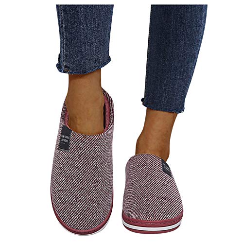 Slippers for Womens Cozy Warm Memory Foam Home Comfortable Cotton House Shoes Anti-Slip Slip-on Bedroom Shoes - bellbottoms