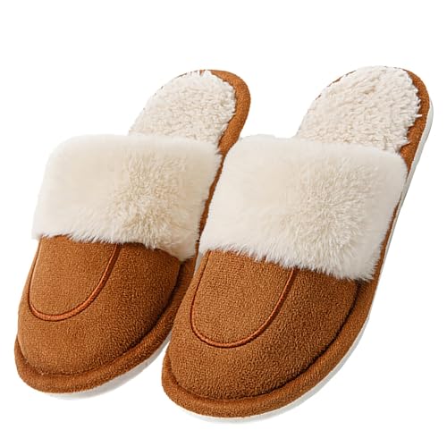 Slippers for Women Fleece Lined Clog Womens Slippers Cozy Memory Foam with Indoor & Outdoor Non Slip Sole Slippers - bellbottoms
