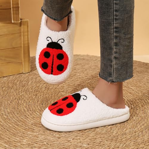 Slippers for Women Fuzzy Memory Foam Fluffy Winter Slippers Warm Soft Plush Comfortable Indoor Cute Womens Slippers - bellbottoms