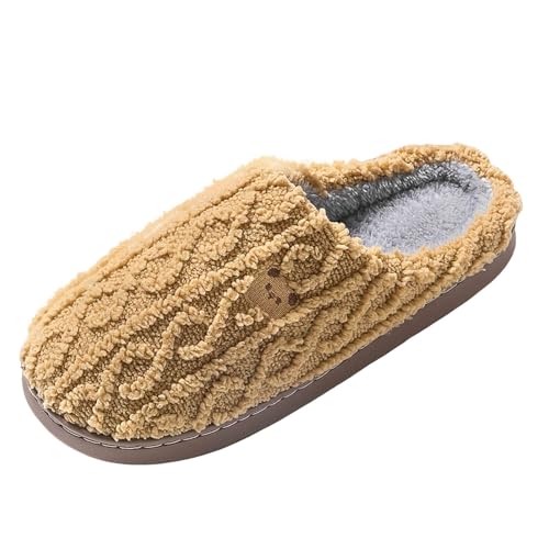 Slippers for Women Fuzzy Memory Foam Fluffy Winter Slippers Cute Bear Plush Warm Platform Indoor Womens Slippers - bellbottoms
