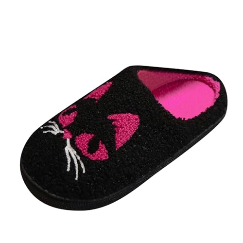 Slippers for Women Fuzzy Memory Foam Comfortable Winter Slippers Cute Cat Indoor Slip on Soft Warm Womens Slippers - bellbottoms