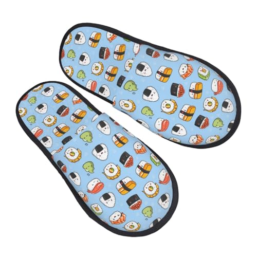 Kawaii Sushi K Slippers for Women, Womens Slippers Winter House Shoes, Anti-Skid Slippers - bellbottoms