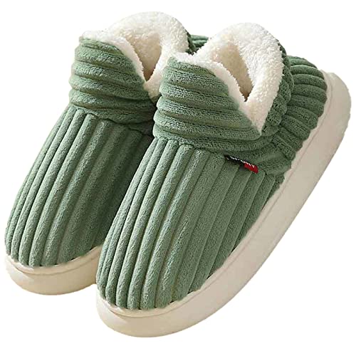 Slippers for Women Cozy Fuzzy Plush Warm Indoor Outdoor Shoes Comfy Fur Lined Memory Foam Slipper with Anti-Slip Sole - bellbottoms