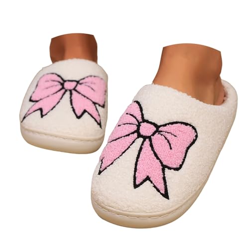 Halloween Slippers for Women Knit Comfy Cotton Lined Slippers Memory Foam Soft Plush Warm Winter Women's Slippers - bellbottoms