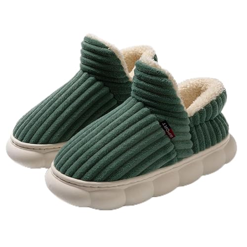 Slippers for Women Memory Foam Indoor Warm Ladies Furry Fur Lined Plush Winter Bedroom Cozy Anti-Skid Soles Fuzzy House - bellbottoms
