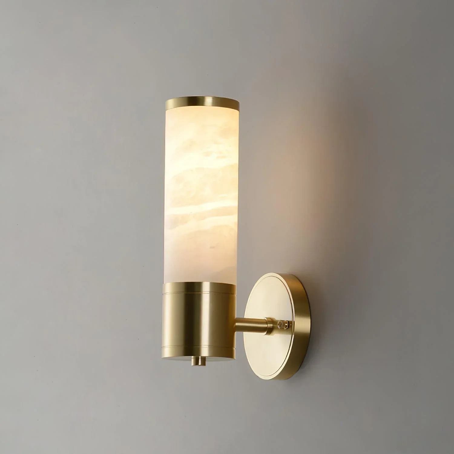 Brass Marble Wall Lamp