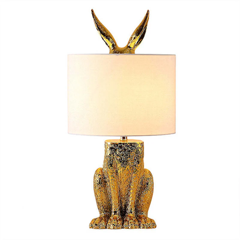 Alice Rabbit Cylinder Resin Table Lamp