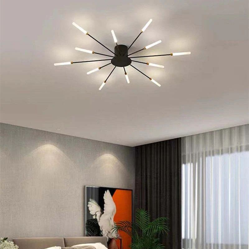 Lowry Fireworks Flush-Mount Ceiling Light Living Room