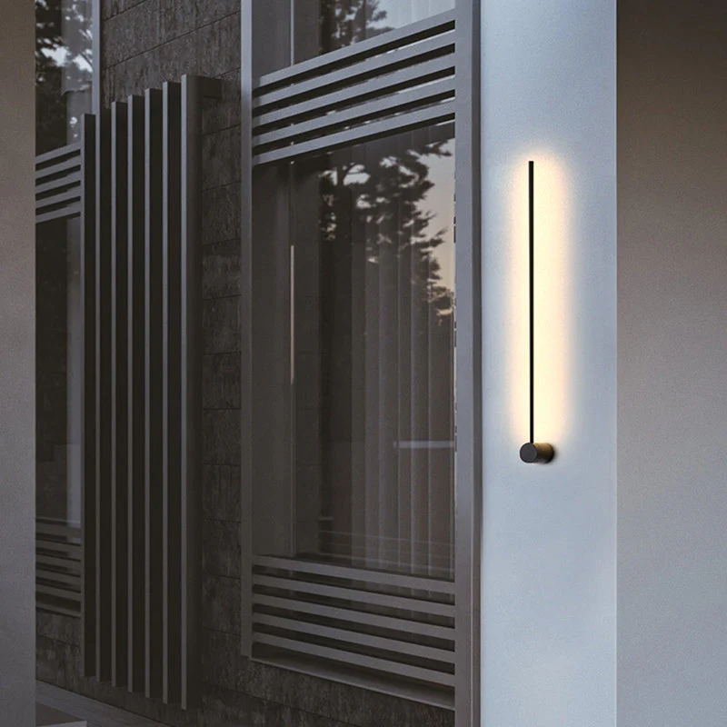 Edge Minimalist Rotatable Linear Outdoor Wall Lamp for Corridor