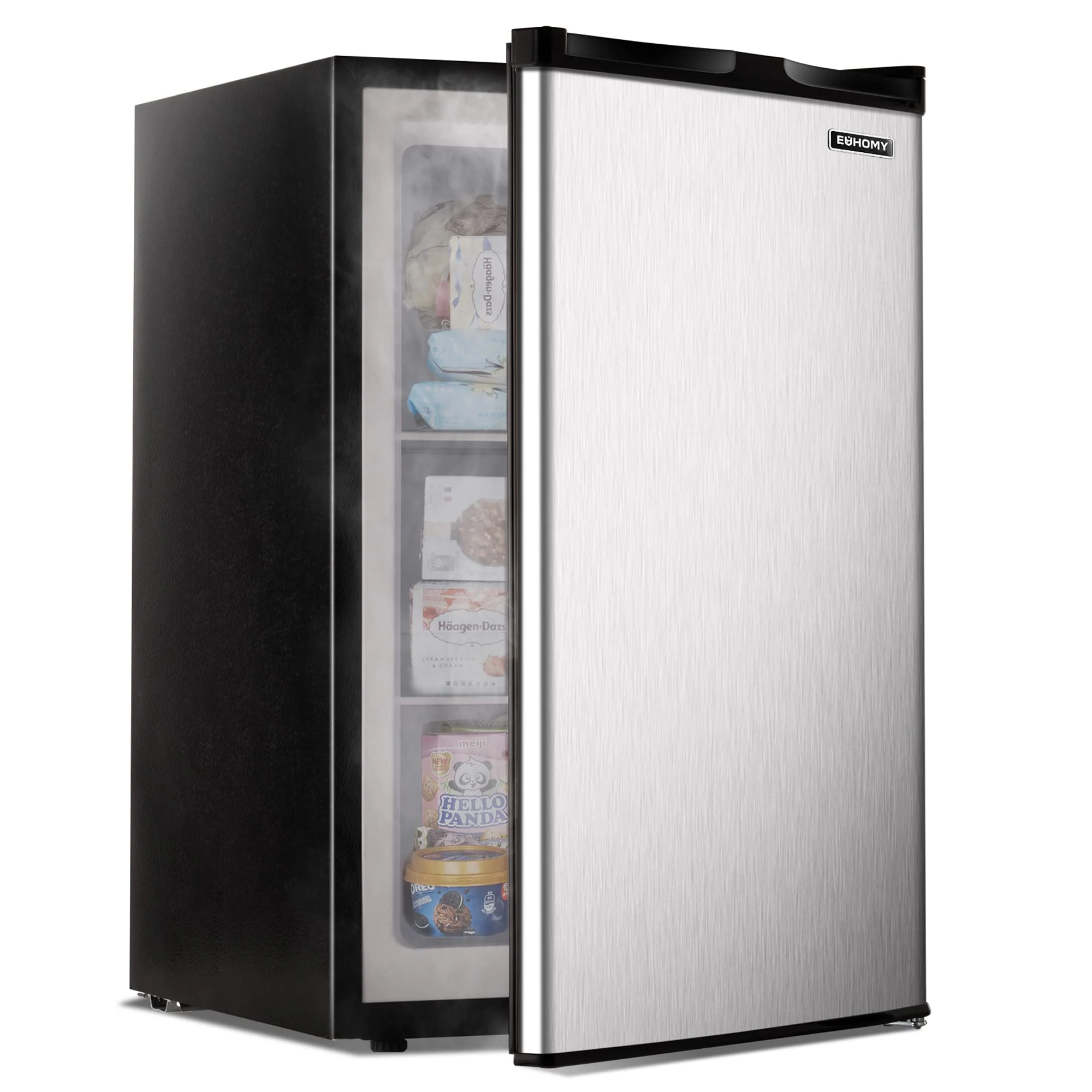 EUHOMY 3.0 Cubic Feet Single Door Mini Upright Freezer