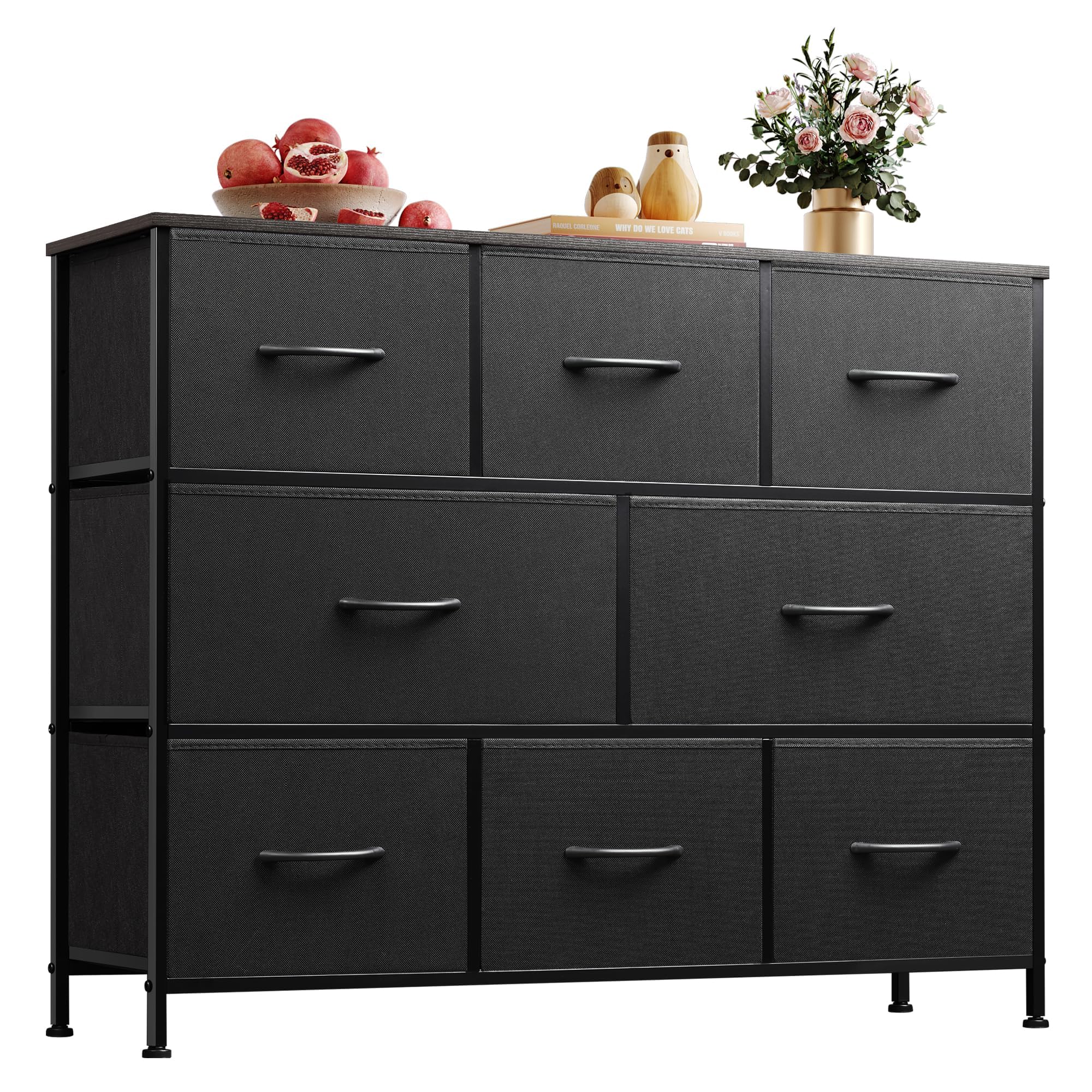 WLIVE Fabric Dresser for Bedroom, Storage Drawer Unit Galazeye