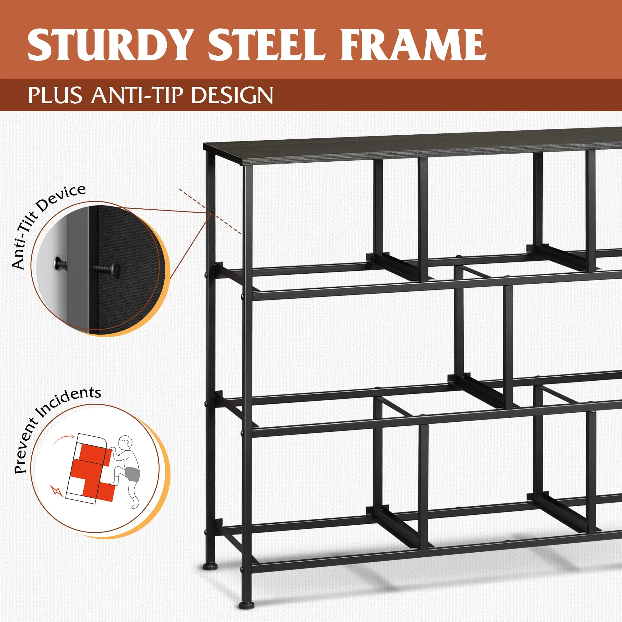 WLIVE Fabric Dresser for Bedroom, Storage Drawer Unit Galazeye