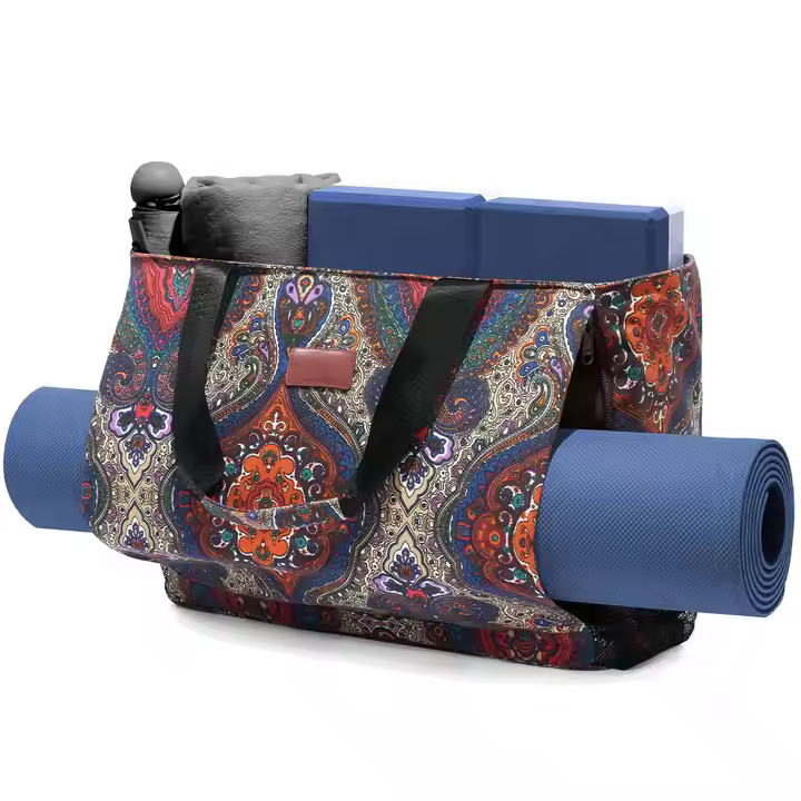 Yoga Bags for Women with Yoga Mats Bags Carrier Carryall Canvas Tote for Pilates Shoulder for Travel Office Beach Workout