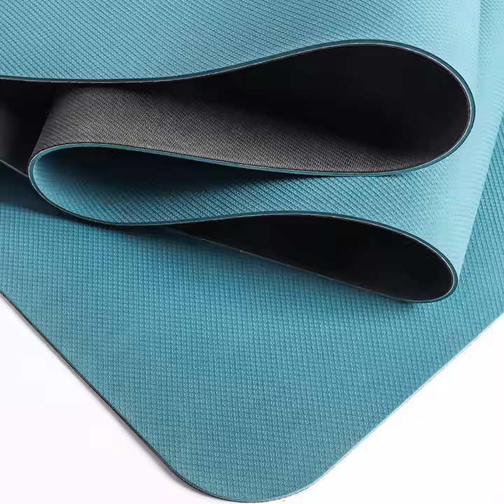 Premium Tpe Rubber Yoga Mat 6mm Eco-Friendly Pro Exercise Mat Non-Slip Anti-Tear Fitness Mat