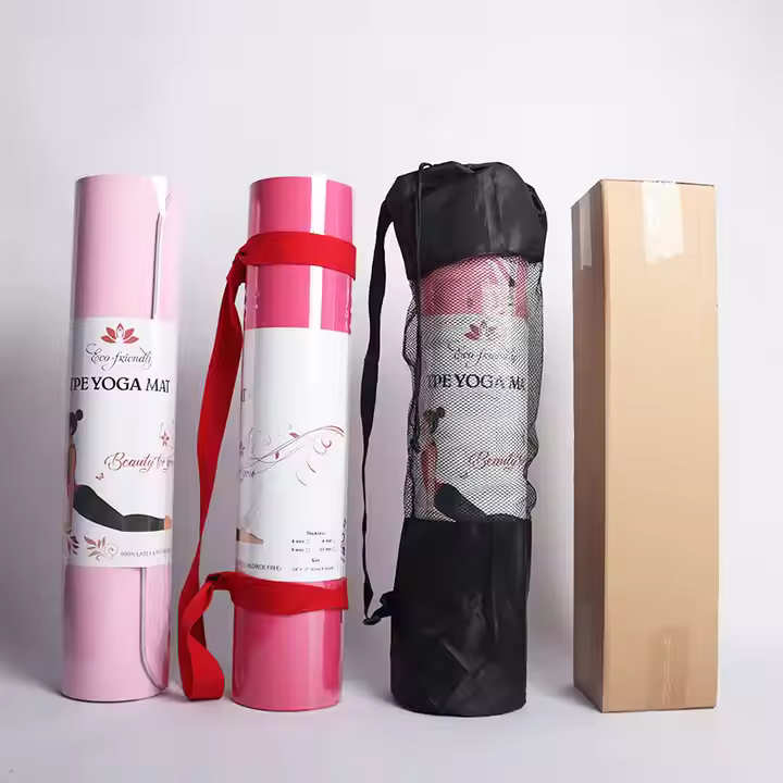 Yoga Mat Starter Kit Set- Include High Density Anti-Tear Exercise Yoga Mat With Carrying Strap 2 Yoga Blocks Yoga Wheel