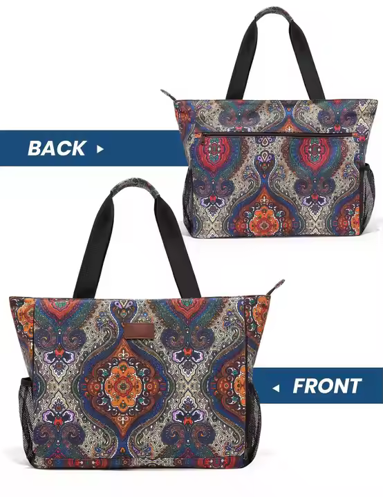 Yoga Bags for Women with Yoga Mats Bags Carrier Carryall Canvas Tote for Pilates Shoulder for Travel Office Beach Workout