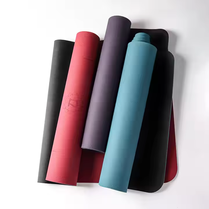 Premium Tpe Rubber Yoga Mat 6mm Eco-Friendly Pro Exercise Mat Non-Slip Anti-Tear Fitness Mat
