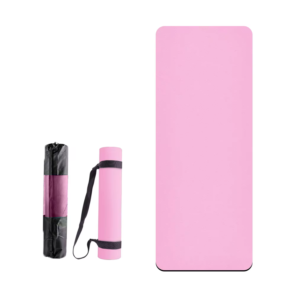 Yoga Mat Starter Kit Set- Include High Density Anti-Tear Exercise Yoga Mat With Carrying Strap 2 Yoga Blocks Yoga Wheel