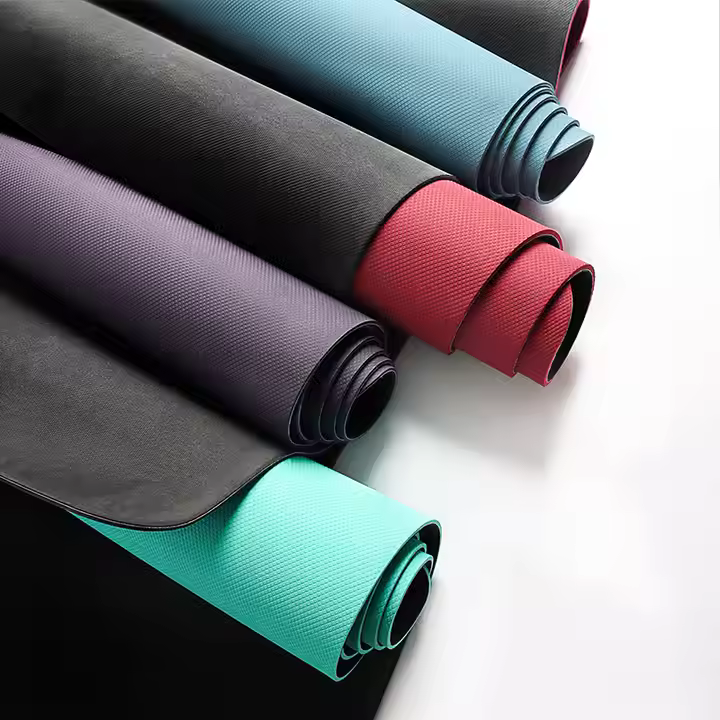 Premium Tpe Rubber Yoga Mat 6mm Eco-Friendly Pro Exercise Mat Non-Slip Anti-Tear Fitness Mat