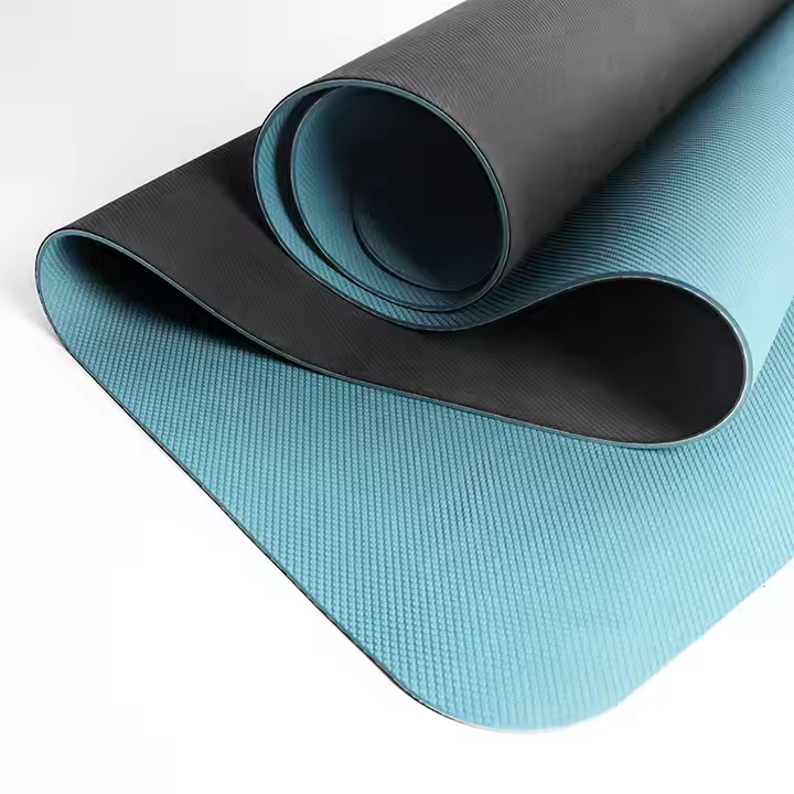 Premium Tpe Rubber Yoga Mat 6mm Eco-Friendly Pro Exercise Mat Non-Slip Anti-Tear Fitness Mat