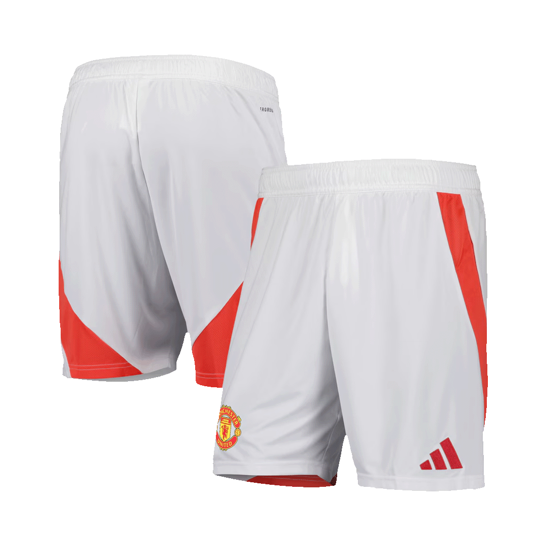 Manchester United Home Shorts 2024/25 - Soccerfana
