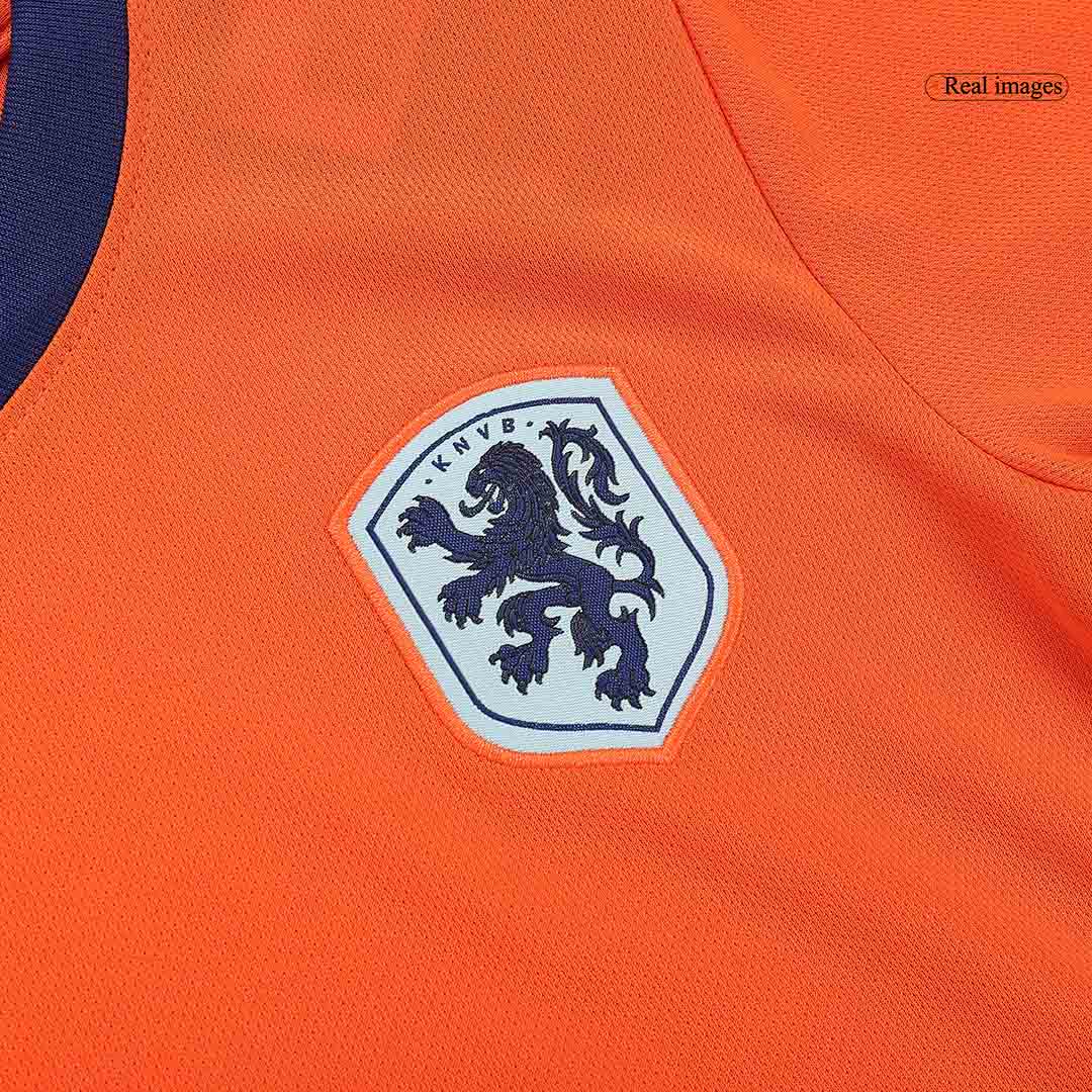 Kid's Netherlands Home Jersey+Shorts EURO 2024 - Soccerfana