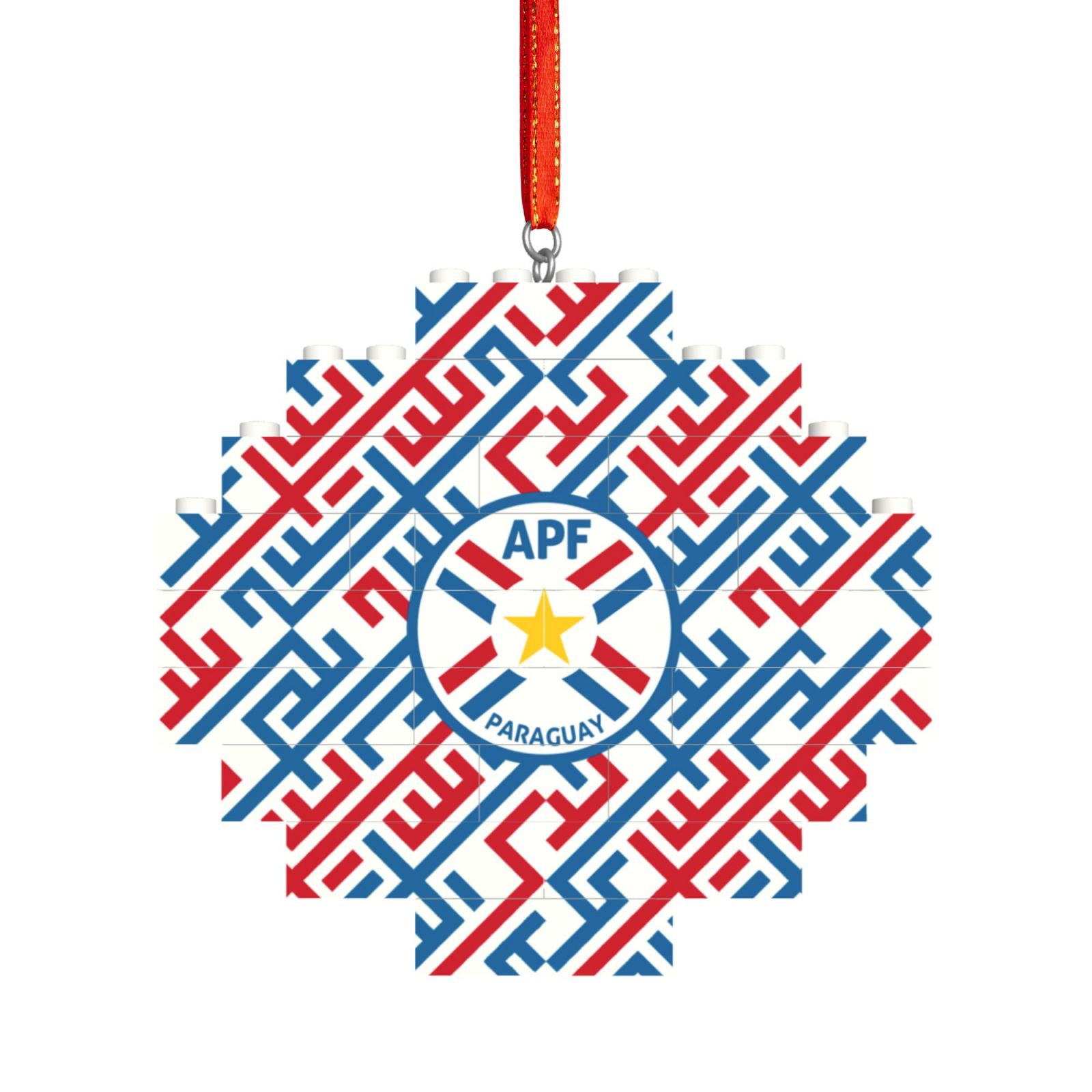 Paraguay Building Block Puzzle Ornament BBP1990 - Soccerfana