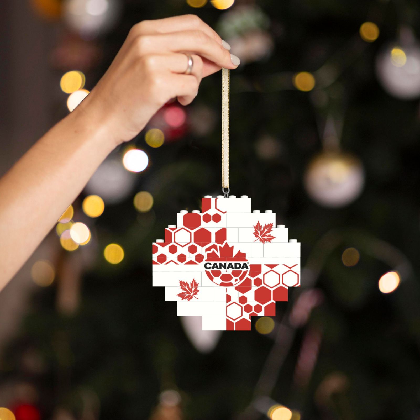Canada Building Block Puzzle Ornament BBP2030 - Soccerfana