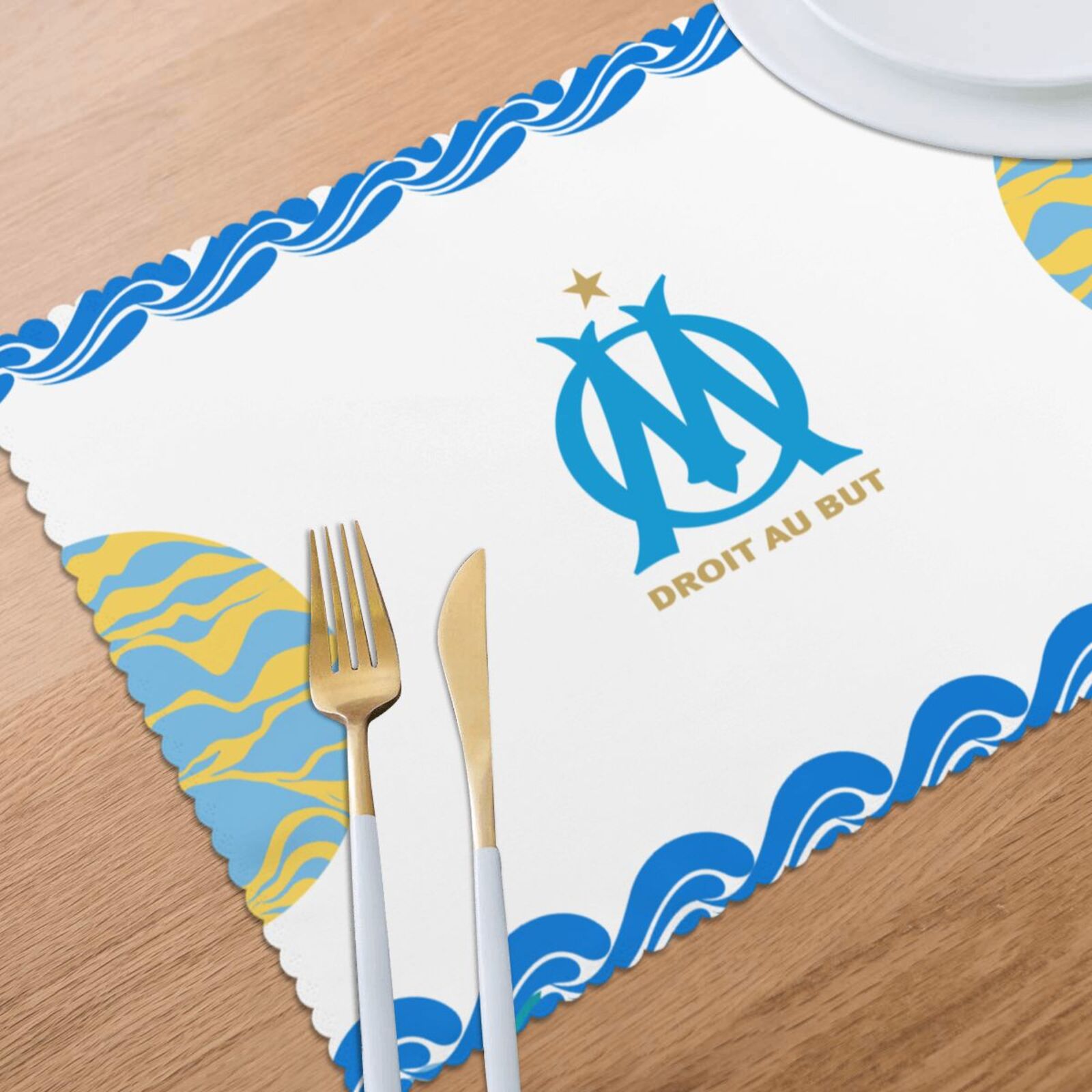 Olympique Marseille Placemat Set Of 6 PFD2272 - Soccerfana