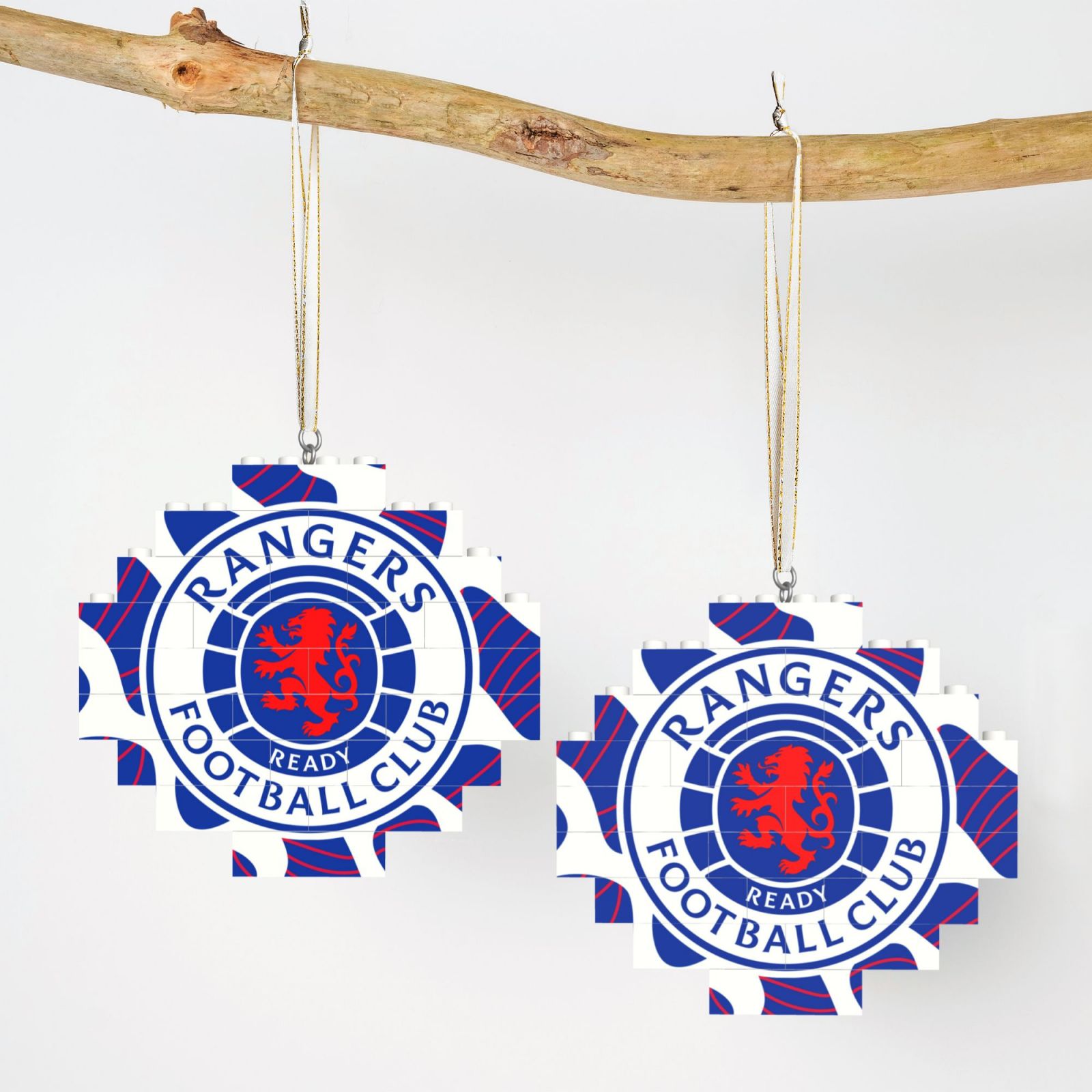 Rangers Building Block Puzzle Ornament BBP2181 - Soccerfana
