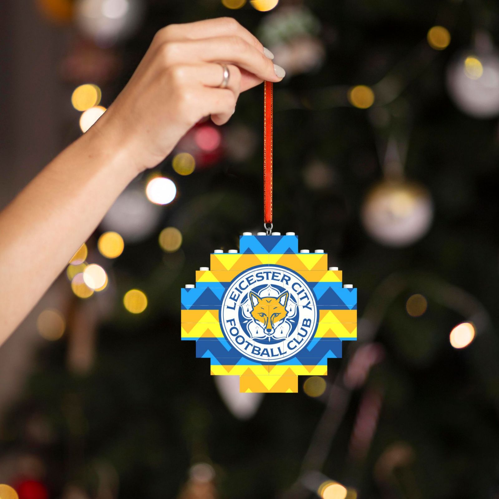 Leicester City Building Block Puzzle Ornament BBP2111 - Soccerfana