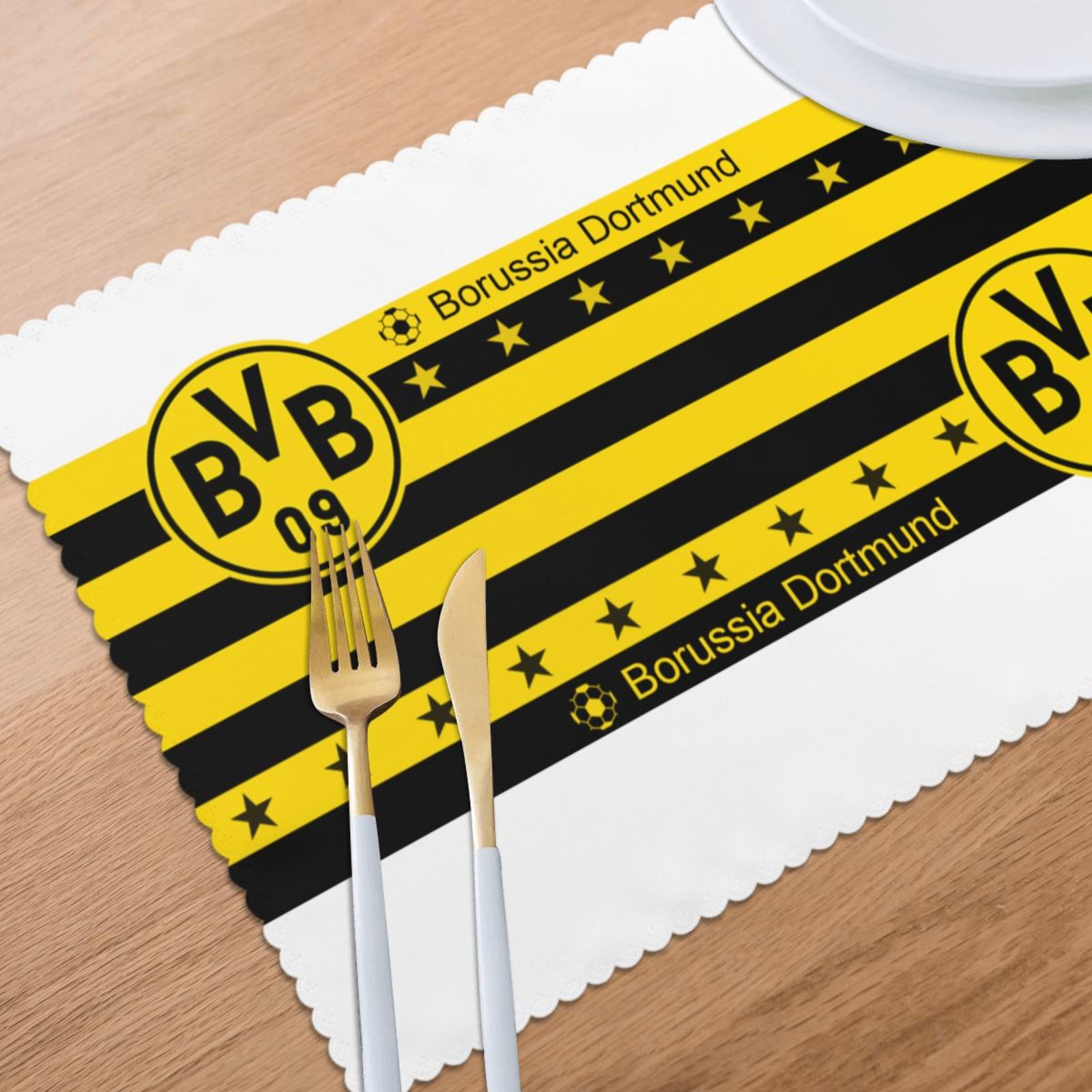 Borussia Dortmund Placemat Set Of 6 PFD2280 - Soccerfana
