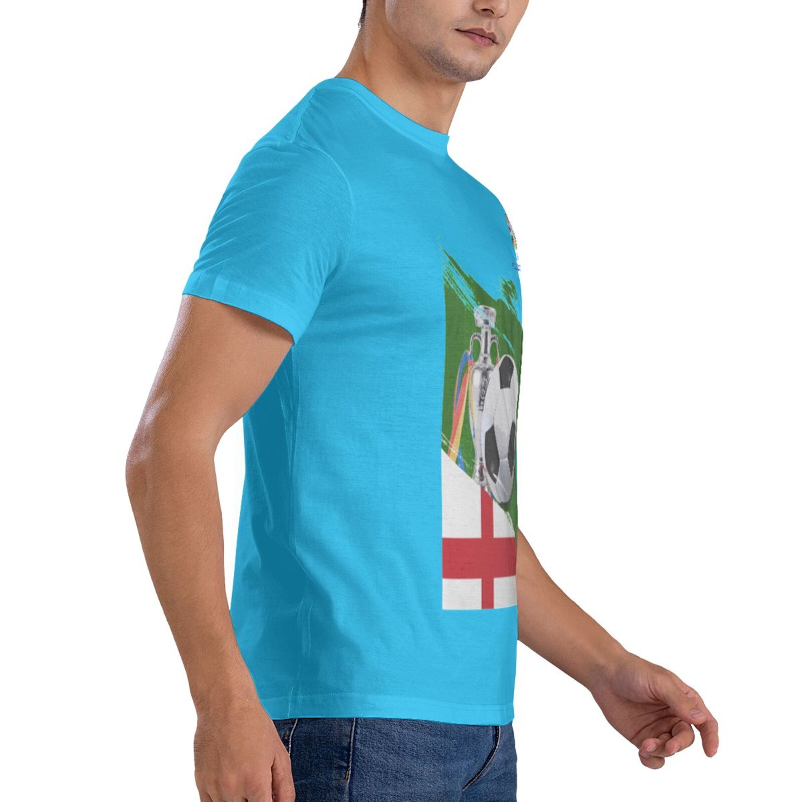 Men's England EURO 2024 Basic Short Sleeve T-Shirt BST1681 - Soccerfana