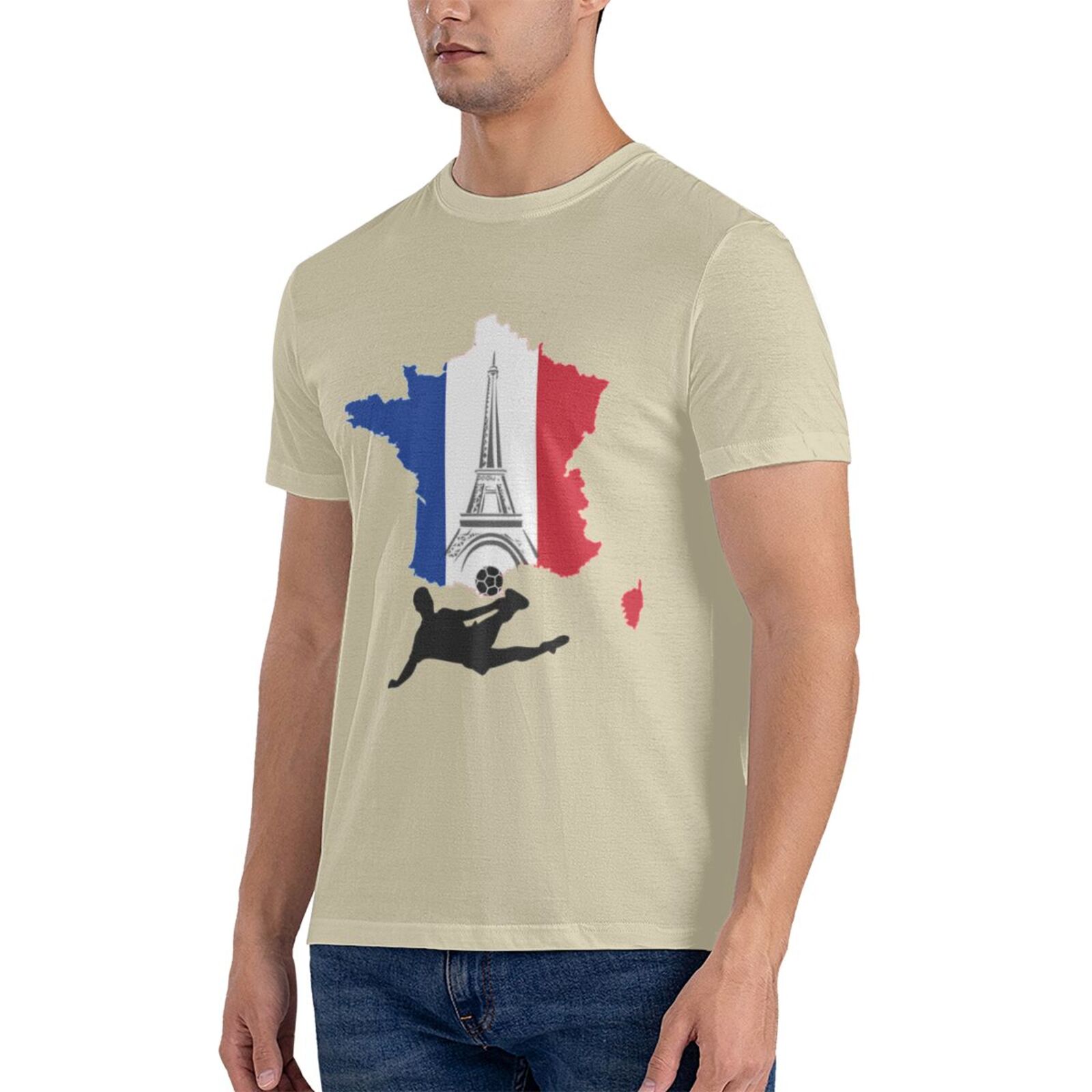 Men's France EURO 2024 Basic Short Sleeve T-Shirt BST1772 - Soccerfana