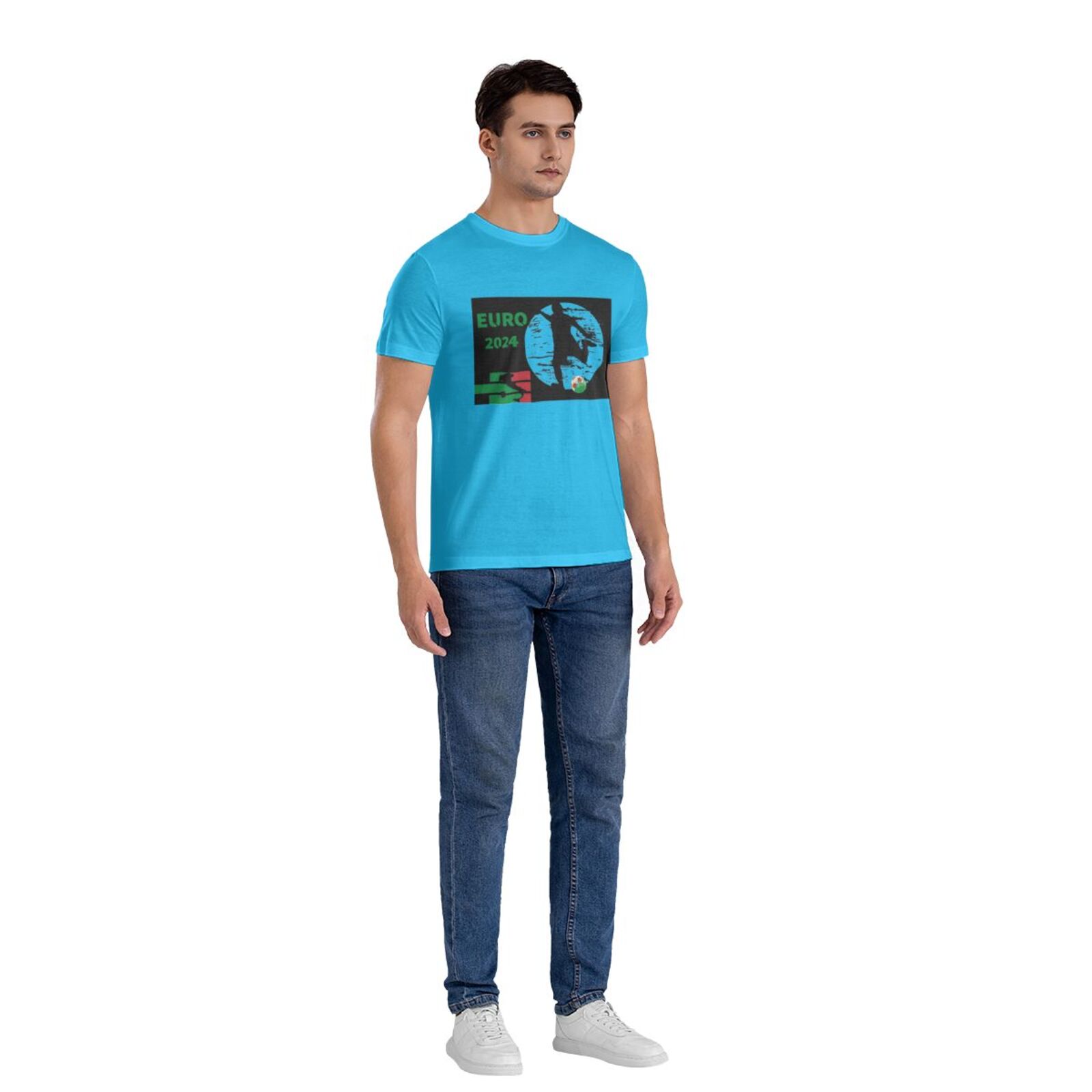 Men's Italy EURO 2024 Basic Short Sleeve T-Shirt BST1751 - Soccerfana