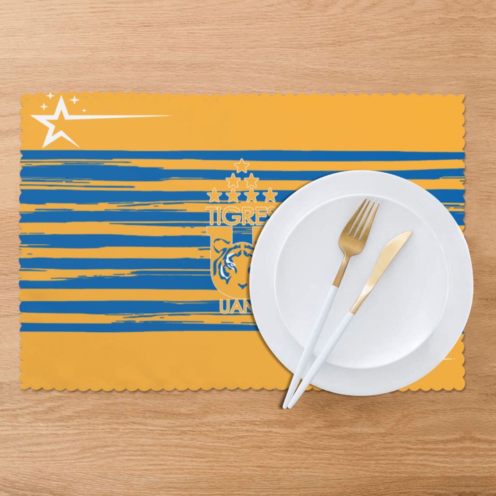 Tigres UANL Placemat Set Of 6 PFD2261 - Soccerfana