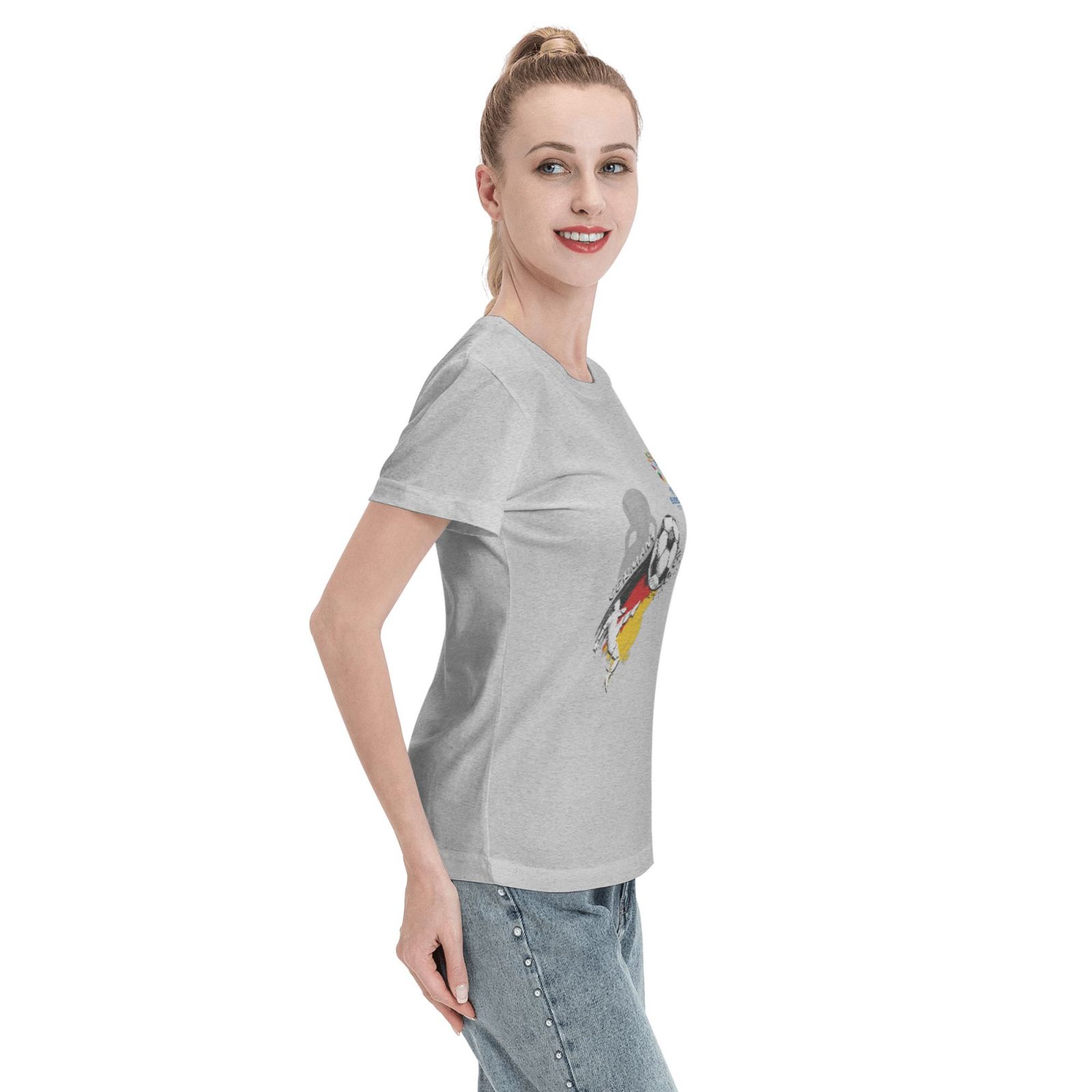 Women's Germany EURO 2024 Basic Short Sleeve T-Shirt WBT1680 - Soccerfana