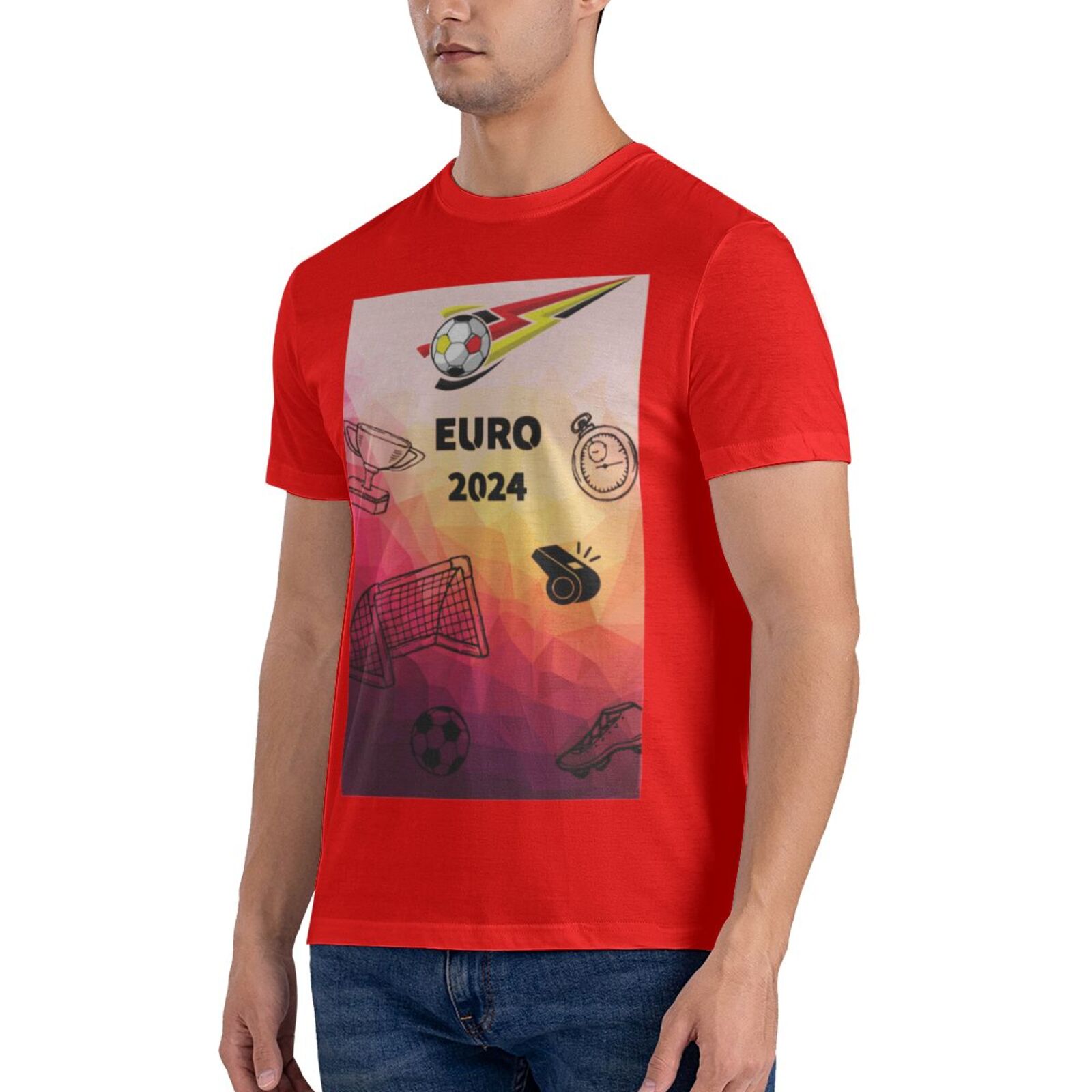 Men's Germany EURO 2024 Basic Short Sleeve T-Shirt BST1771 - Soccerfana