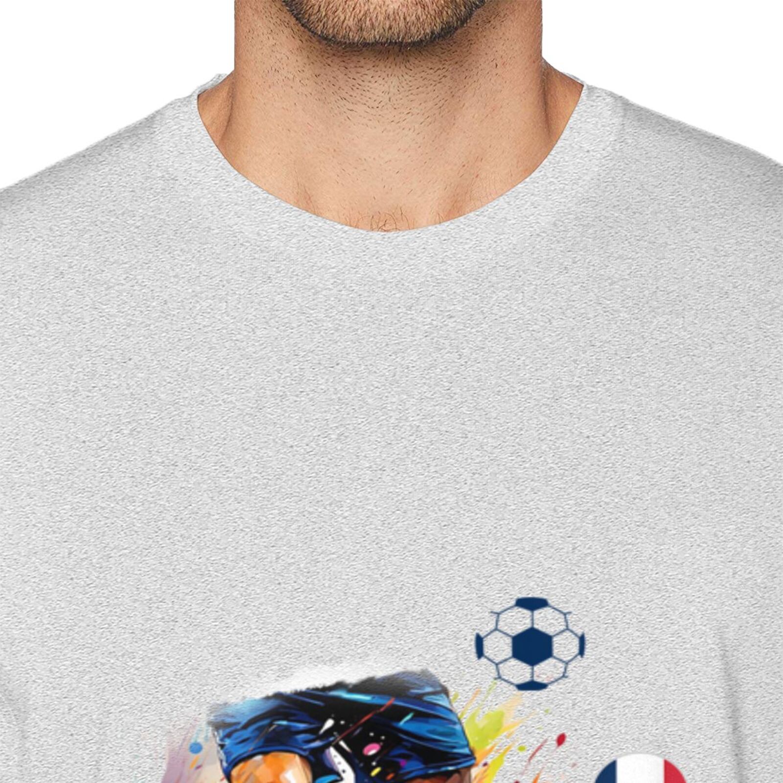 Men's France EURO 2024 Basic Short Sleeve T-Shirt BST1749 - Soccerfana