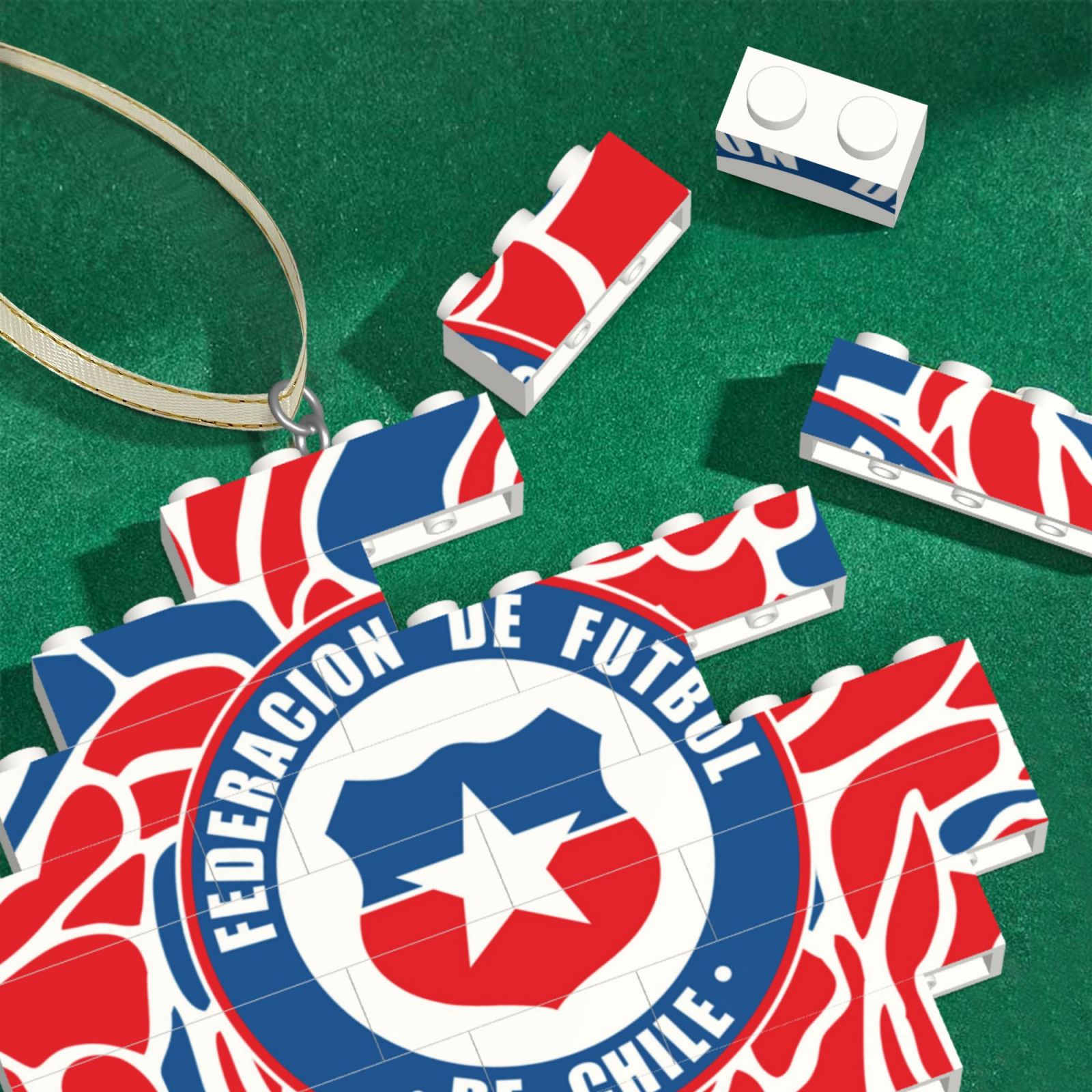 Bayern Munich Building Block Puzzle Ornament BBP2203 - Soccerfana