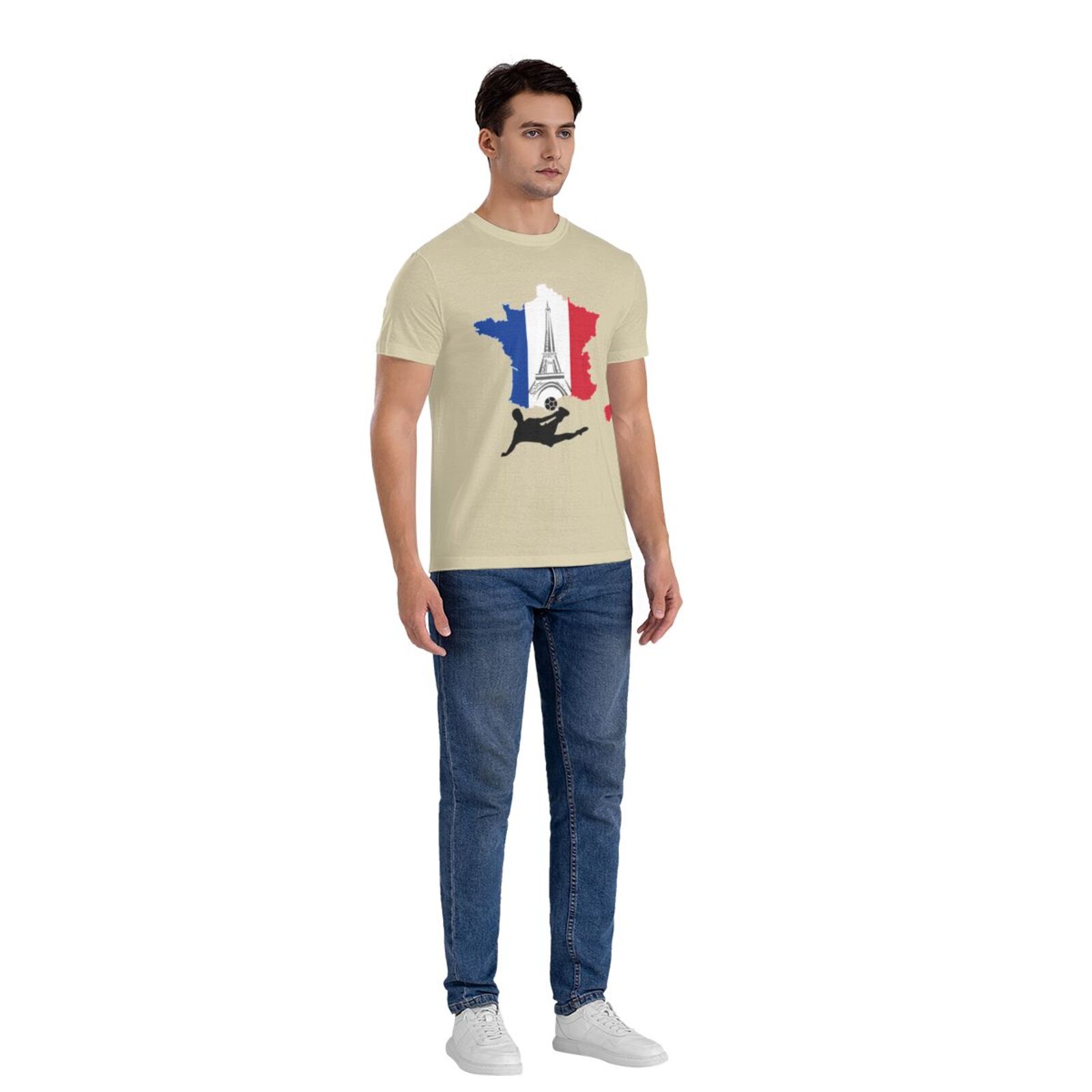 Men's France EURO 2024 Basic Short Sleeve T-Shirt BST1772 - Soccerfana